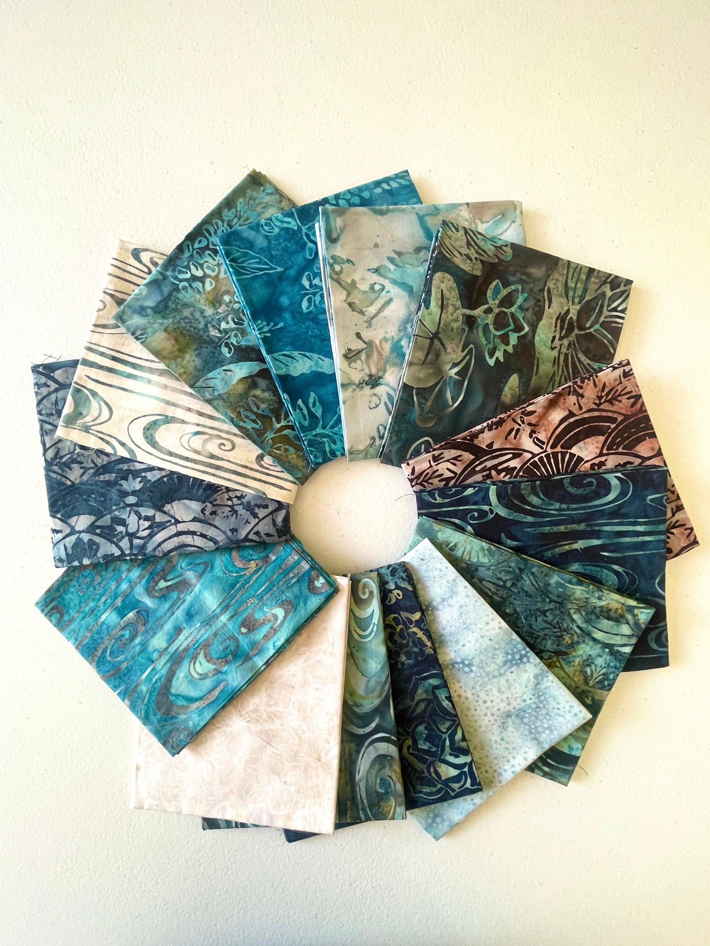 15 Fat Quarters Summer Zen Azul