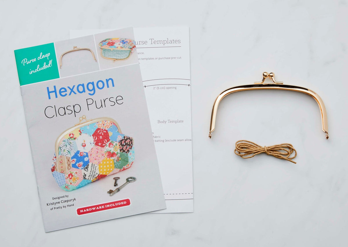 Patrón Y Kit De Costura Hexagon Clasp Purse