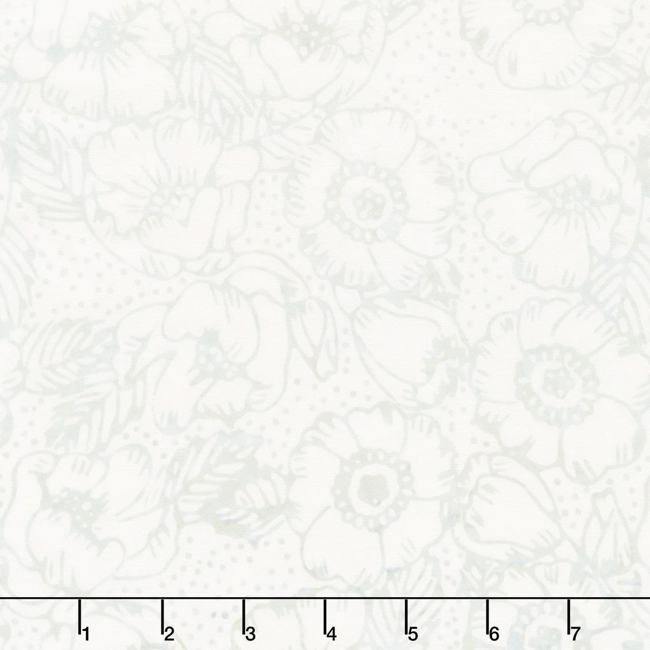 Tela de Algodón Batik Encore, Gardenias Silencio