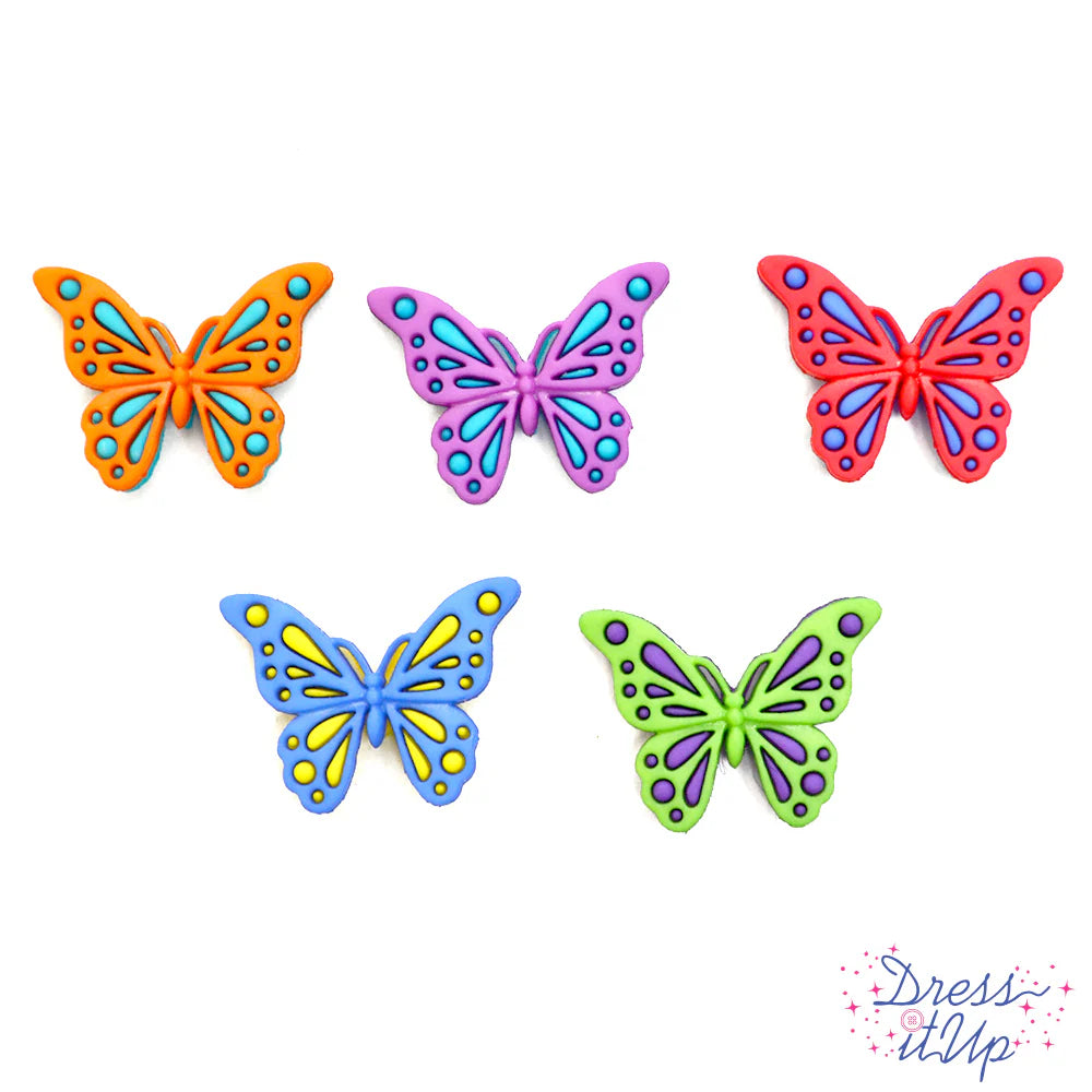 Botón Decorativo Mariposas