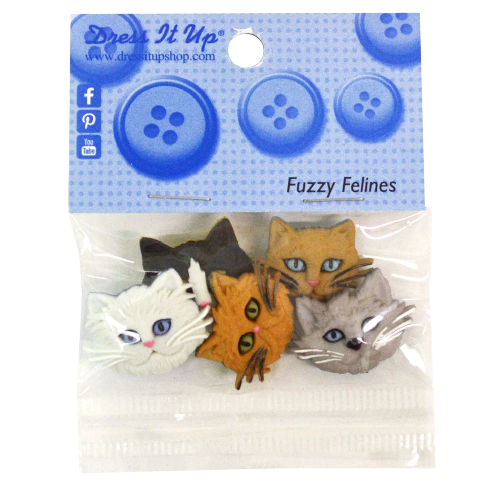 Botones Gatos Peludos
