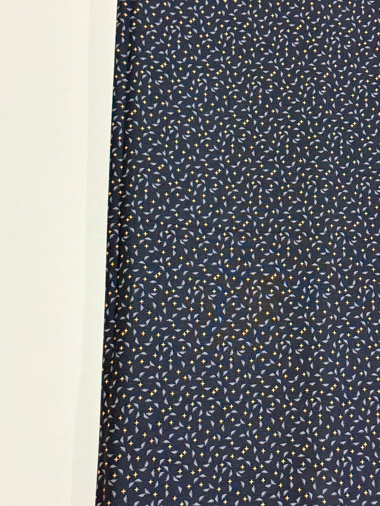 Tela Algodón Mini Murciélagos Negro