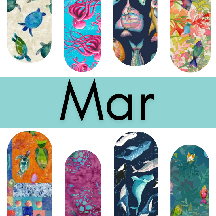 Telas con temática de mar