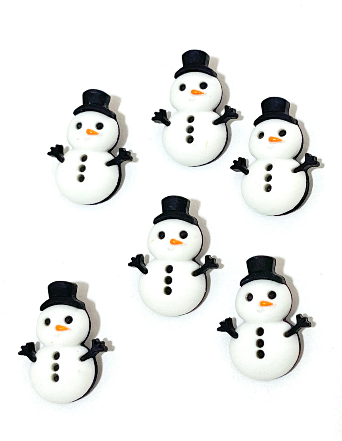 Botones Muñecos de Nieve