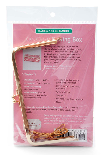 Patrón Y Kit De Costura Kiss Clasp Sewing Box