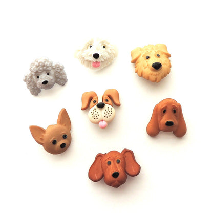 Botón Decorativo Caritas de Perritos