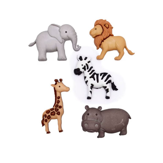 Botón Decorativo Animales del Zológico