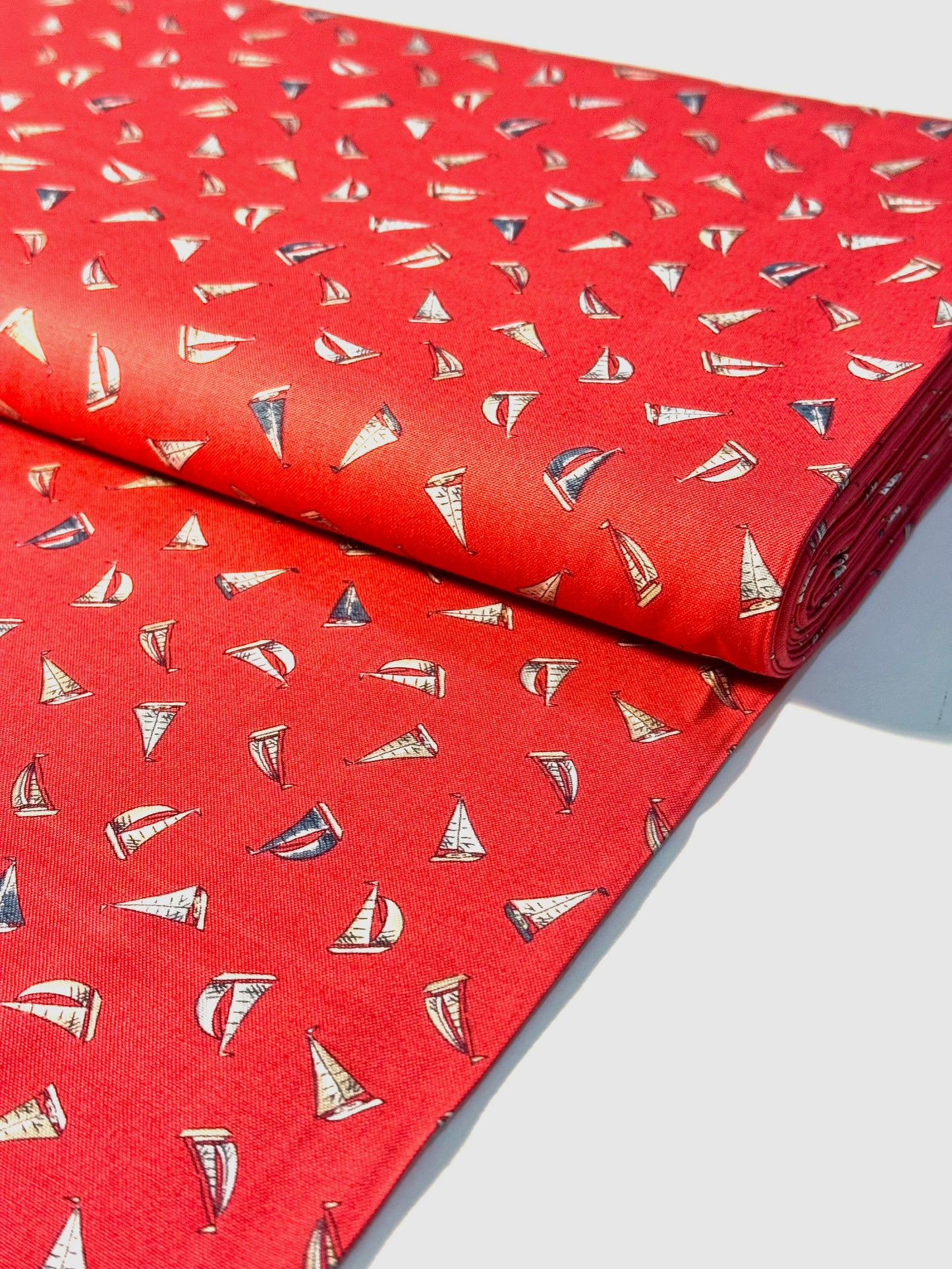 Tela de Algodón Sail Away Rojo
