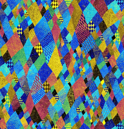 Tela de Algodón Pluma Dorada