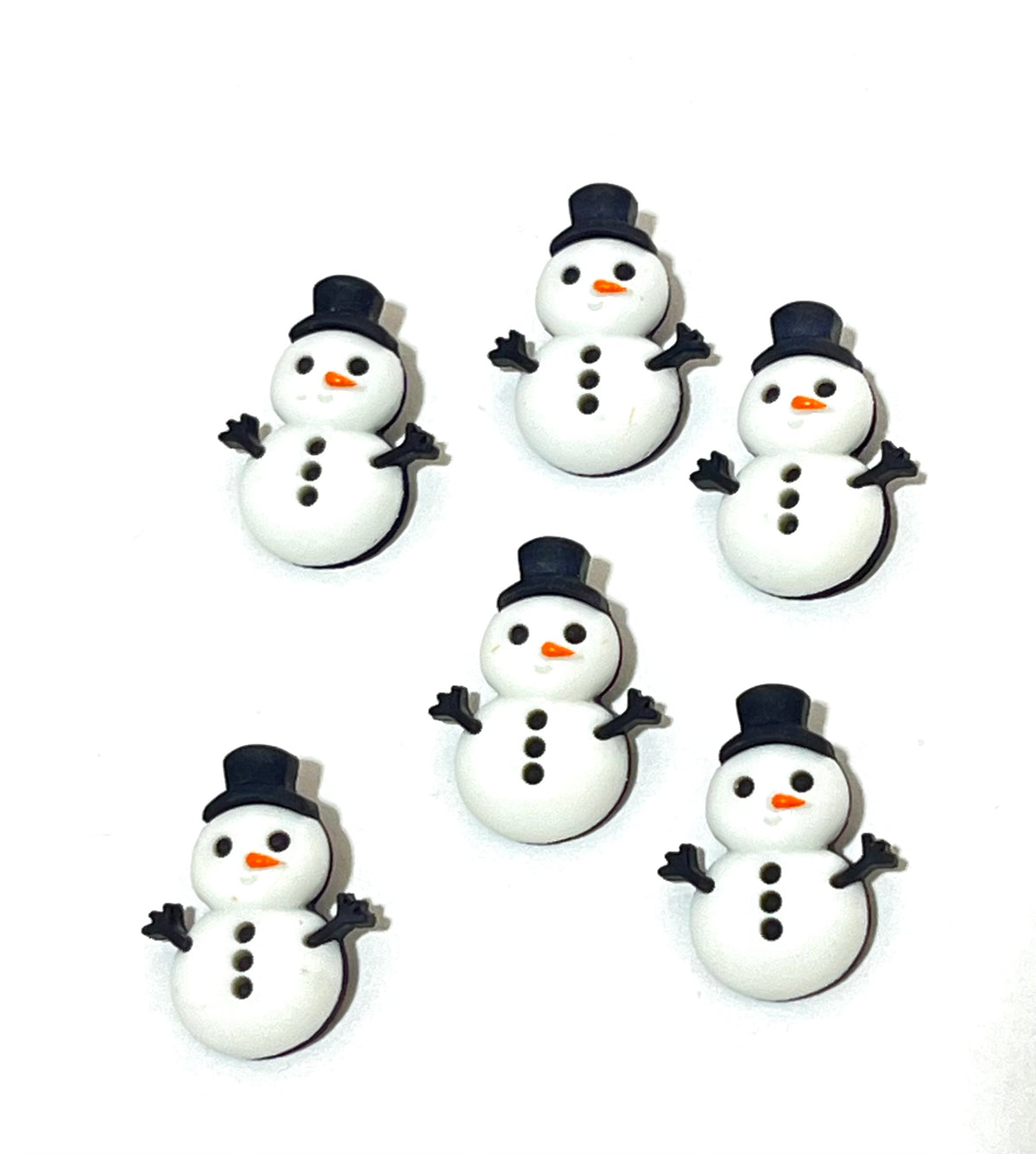 Botones Muñecos de Nieve