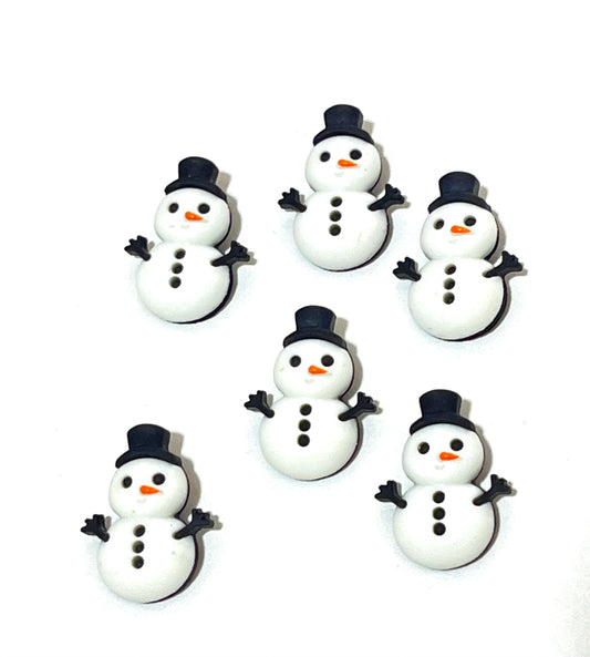 Botones Muñecos de Nieve