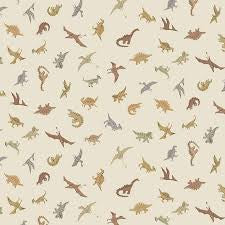 Tela de Algodón Dinosaurios