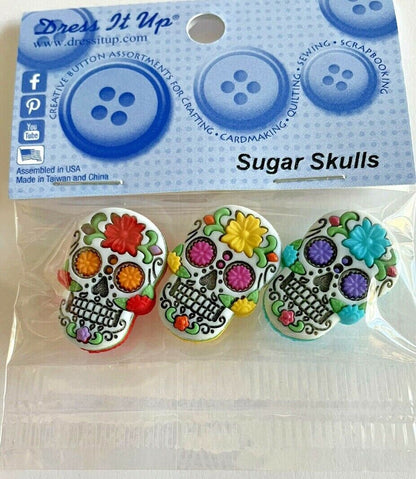 Botones Calaveritas De Azúcar