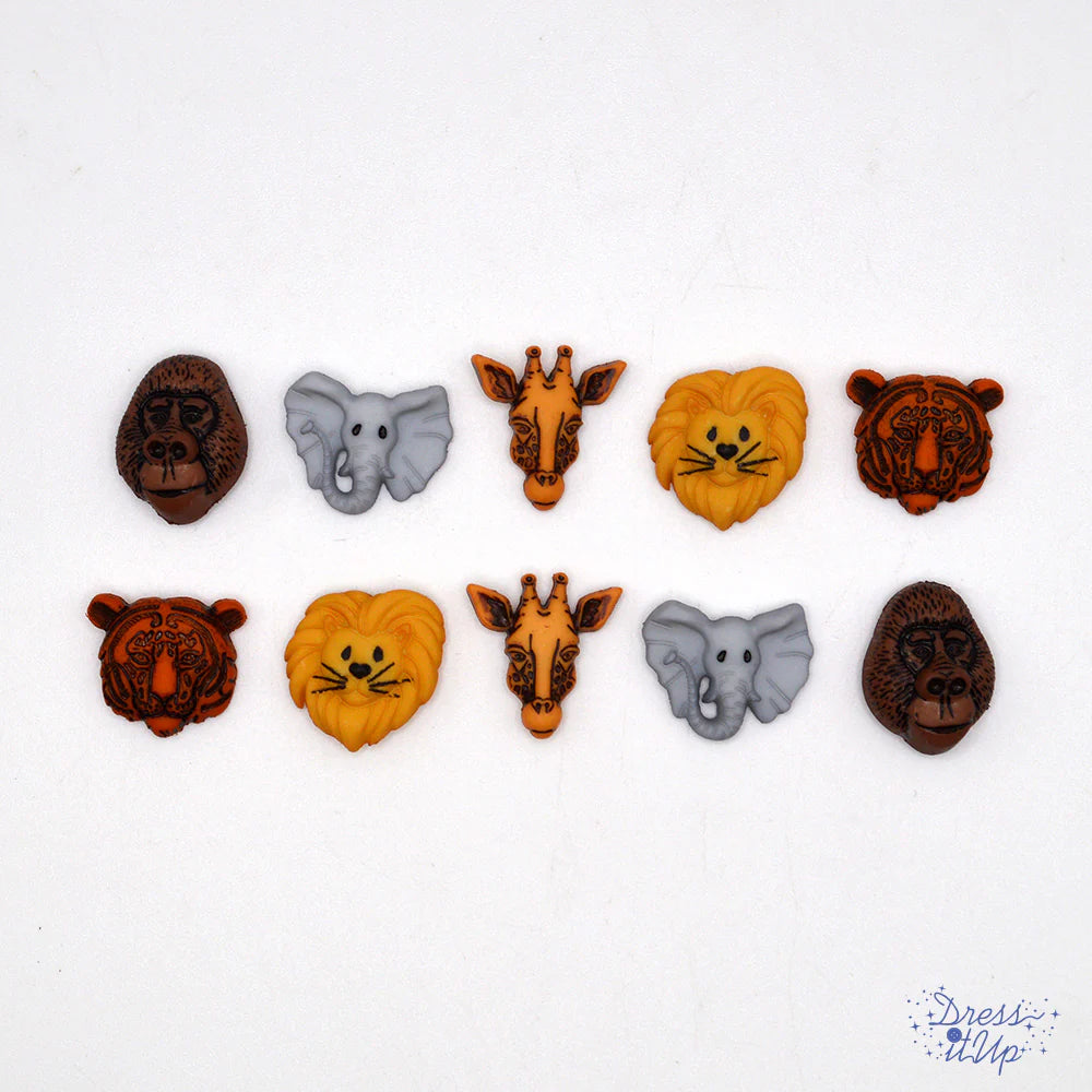 Botón Decorativo Animales del Safari