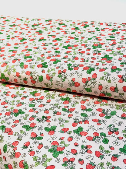 Tela de Algodón Strawberry Fizz Rosa