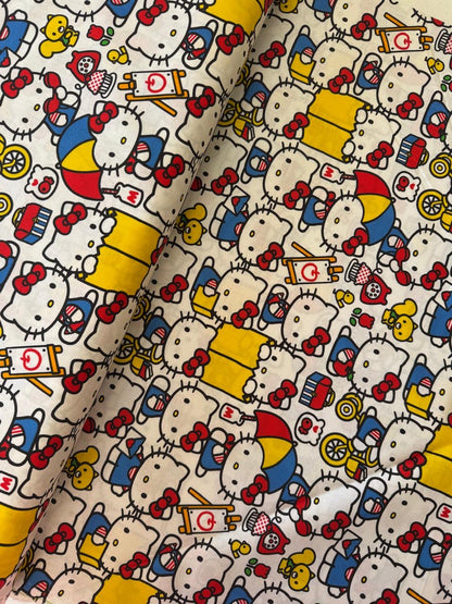 Tela de Algodón Hello Kitty Back to School