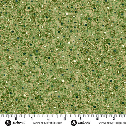 Tela de Algodón Golden Scroll