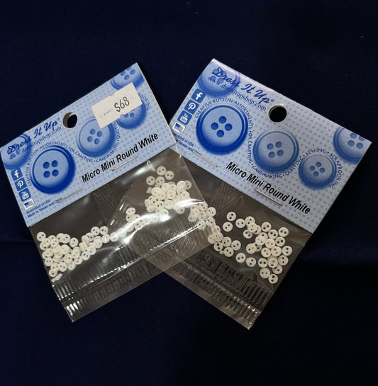 Botones Mini Blancos
