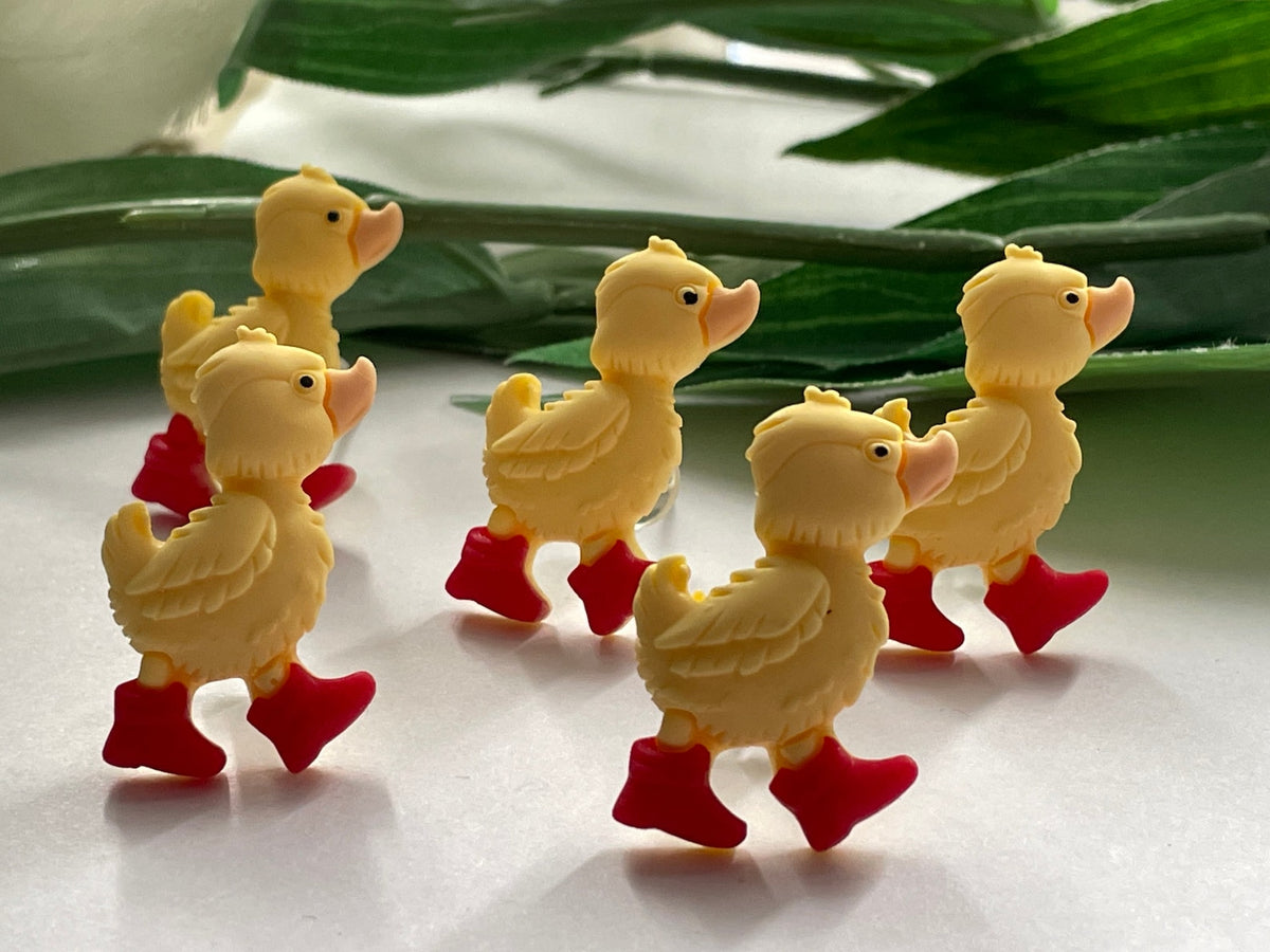 Botones Patitos Con Botas