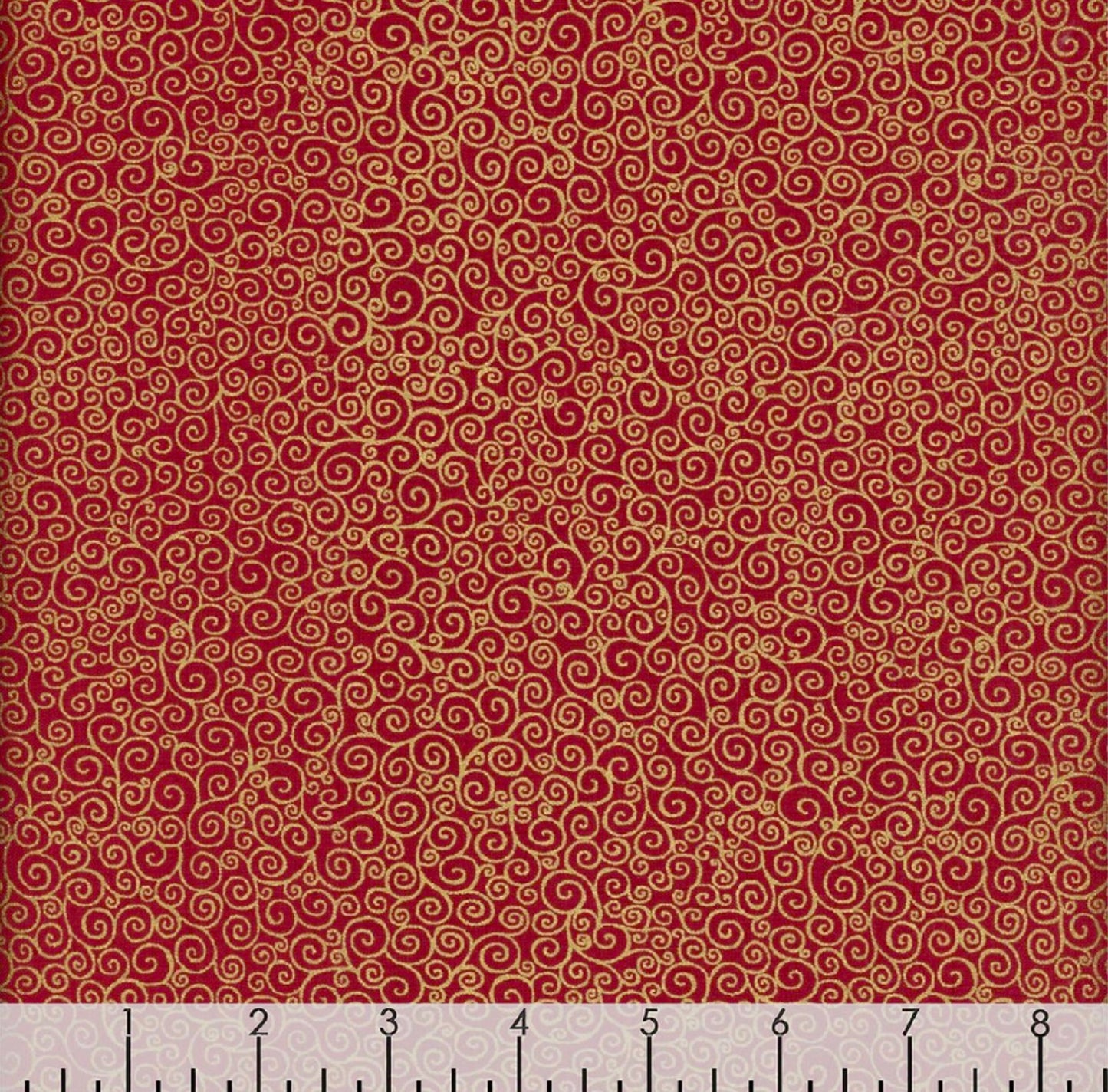 Tela de Algodón Rollos en Rojo