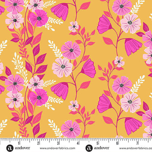 Tela de Algodón Martha's Vineyard Saffron