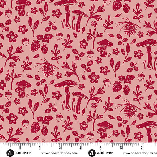 Tela de Algodón Path Rose