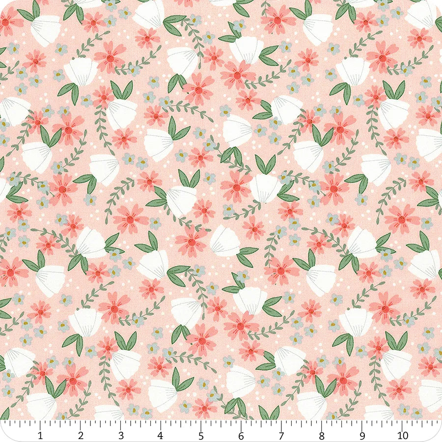 Tela de Algodón Ramo de Flores