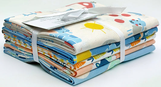 5 Fat Quarters Animales de Granja