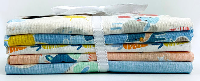 5 Fat Quarters Animales de Granja