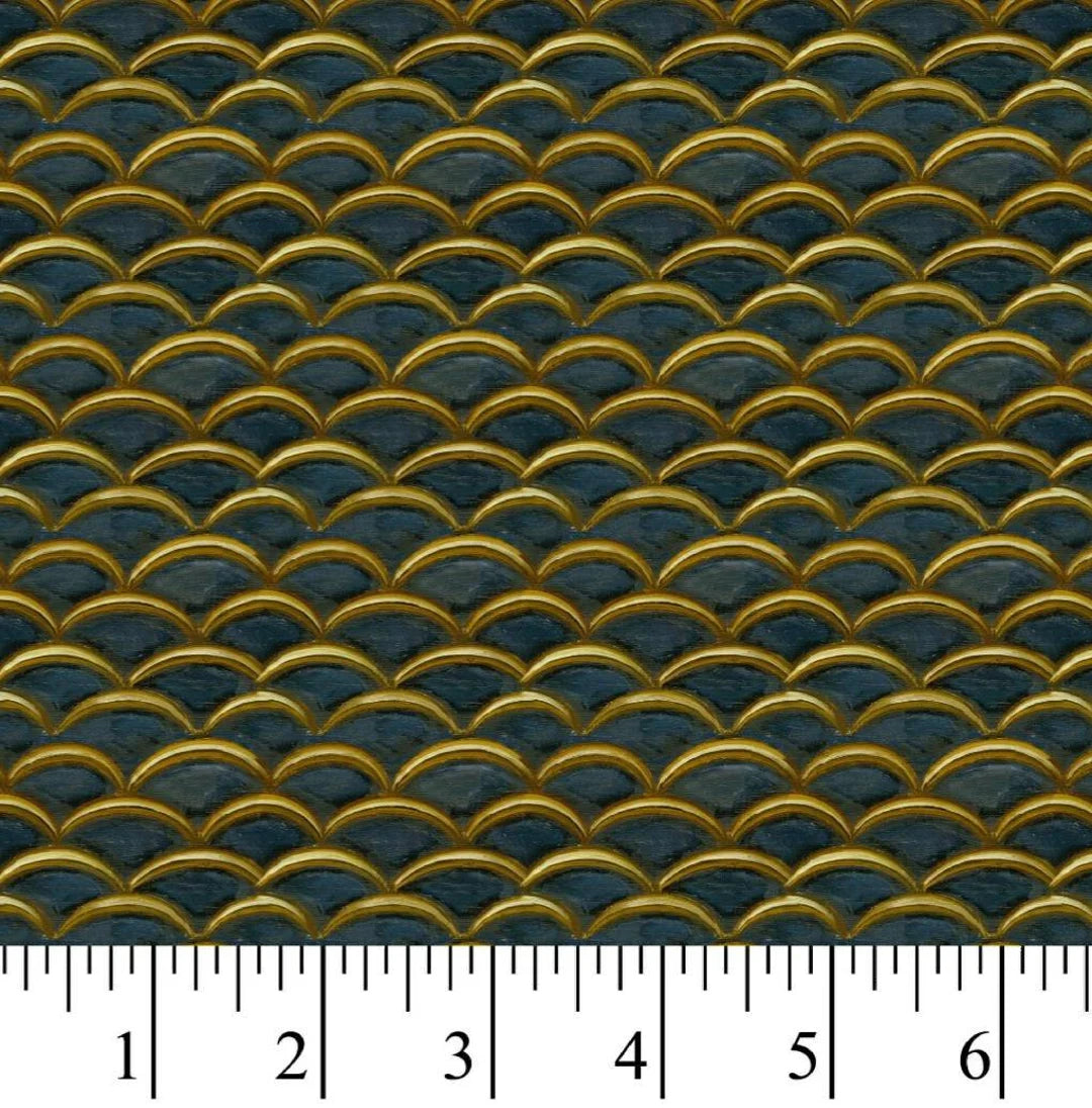 1 Yarda Escamas de Oro Negro