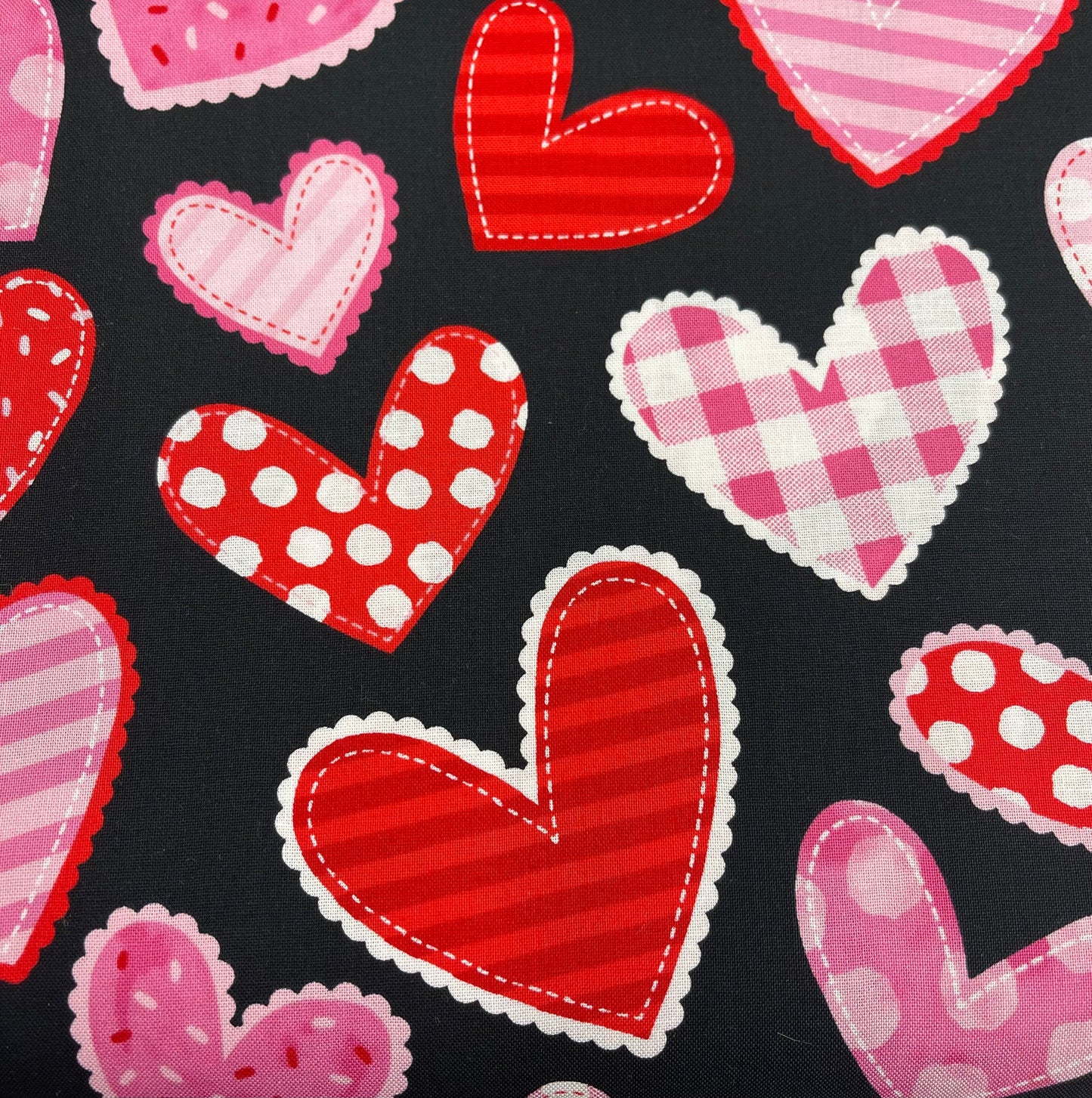 Tela de Algodón Patterned Hearts