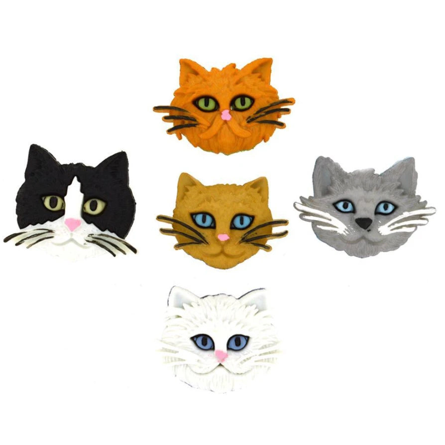 Botones Gatos Peludos