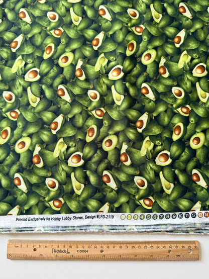 Tela de Algodón Aguacates premium