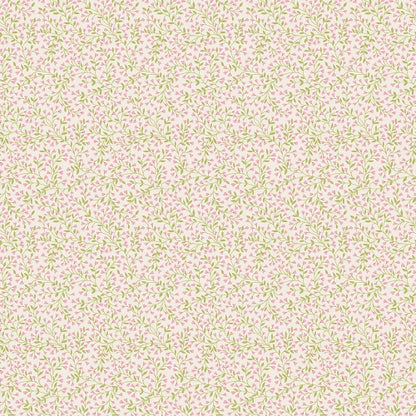 Tela de Algodón Enredadera Rosa