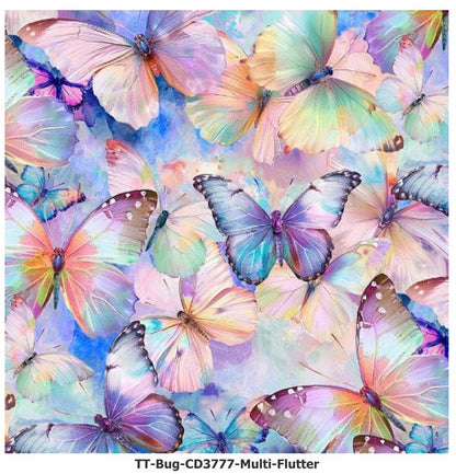 Tela de Algodón Bug Mariposa XL Pastel