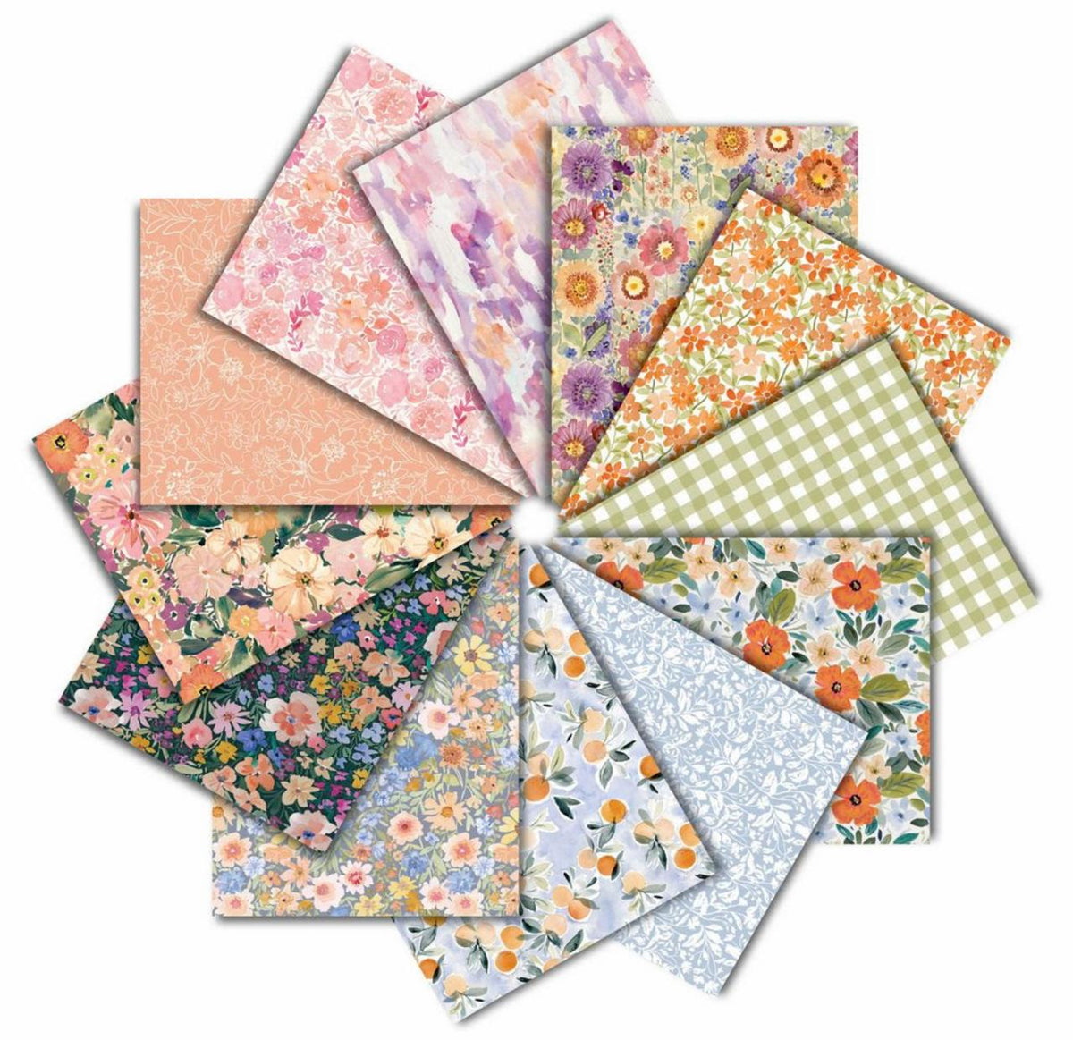 12 Fat Quarters Jardín Secreto