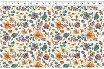 Tela de Algodón Night Whispers Digital Floral Multicolor