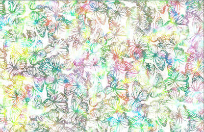 Tela de Algodón Batik Mariposas - Primavera