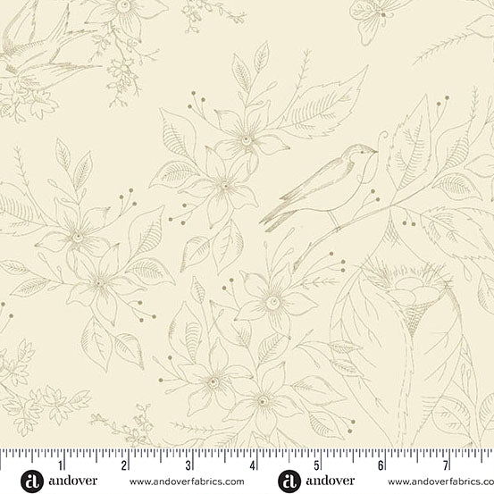 PREVENTA: Tela de Algodón Sewing Bird Arena -