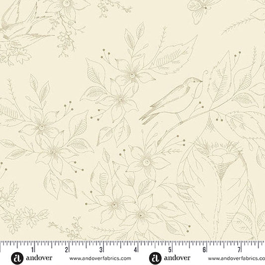 PREVENTA: Tela de Algodón Sewing Bird Arena -