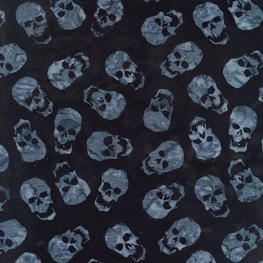 Tela de Algodón Batik Calaveras